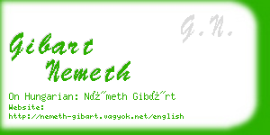 gibart nemeth business card